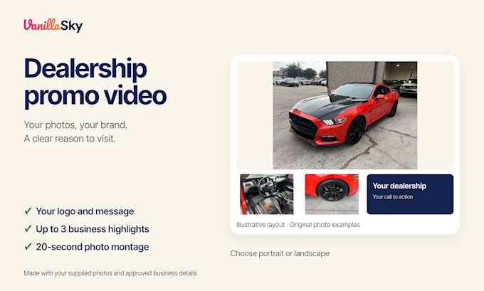 create a branded promo video for your car dealership
