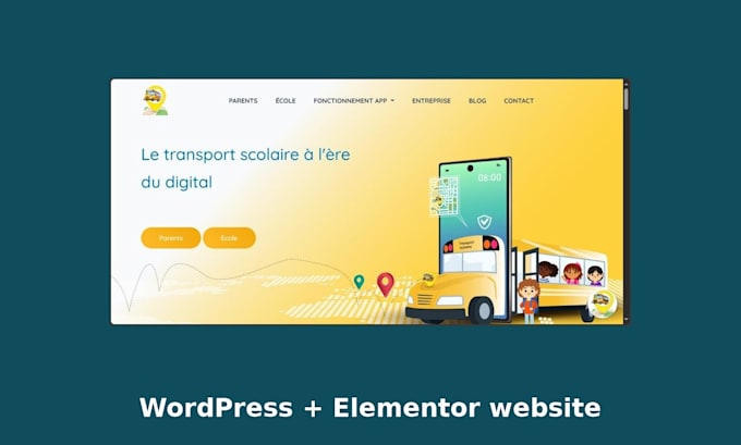 build a responsive wordpress website with elementor