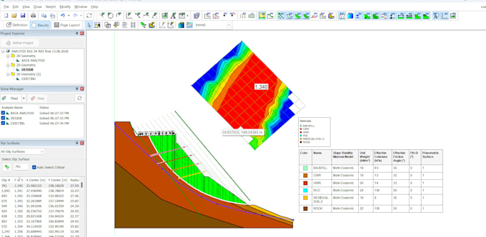 give engineering solution for geotechnical problem