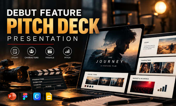 design debut feature pitch deck presentation communicating storytelling