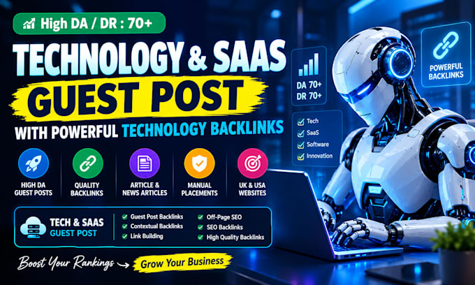 provide premium tech and saas guest post with tech backlinks