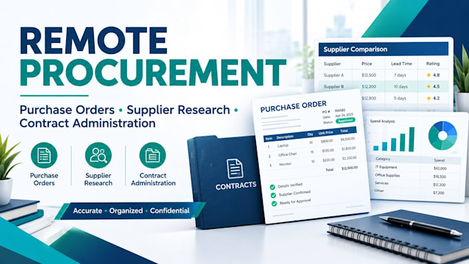 act as your remote procurement expediter and track purchase orders
