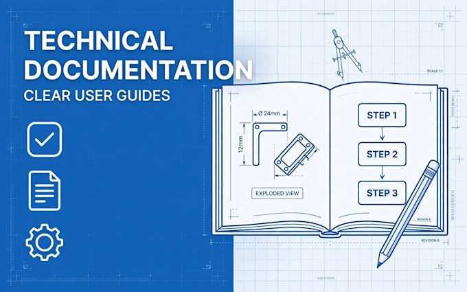write clear technical documentation, user guides, and manuals