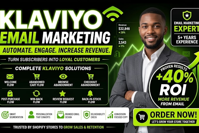 setup klaviyo email flows and shopify sales funnel