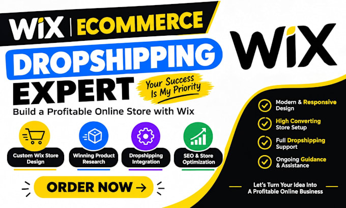 build responsive wix dropshipping website design redsesign wix ecommerce expert