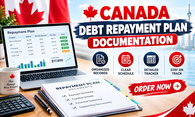 prepare your canada debt repayment plan documentation