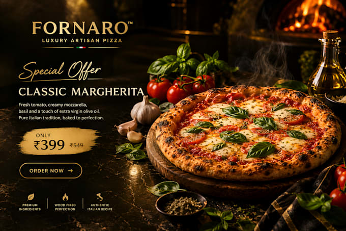 create premium ai food advertisement images