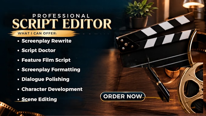 rewrite edit format script screenplay logline synopsis feature film KDP