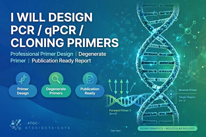 do  bioinformatics primer design sequence alignment phyolgenetic analysis