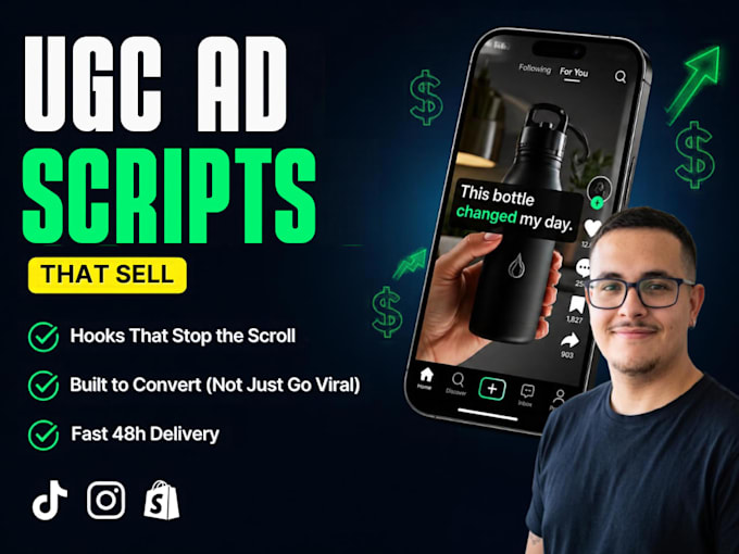 write high converting tiktok ugc video ad scripts