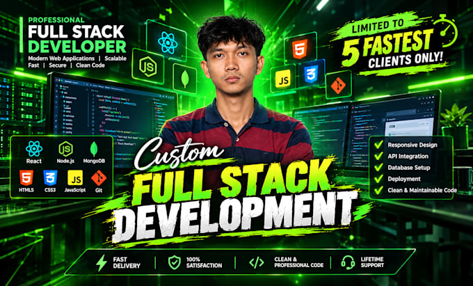 build website, website development, full stack developer, front end developer