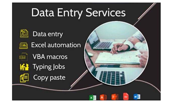 do data entry, typing work
