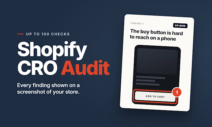 do a shopify cro audit with a clear action plan