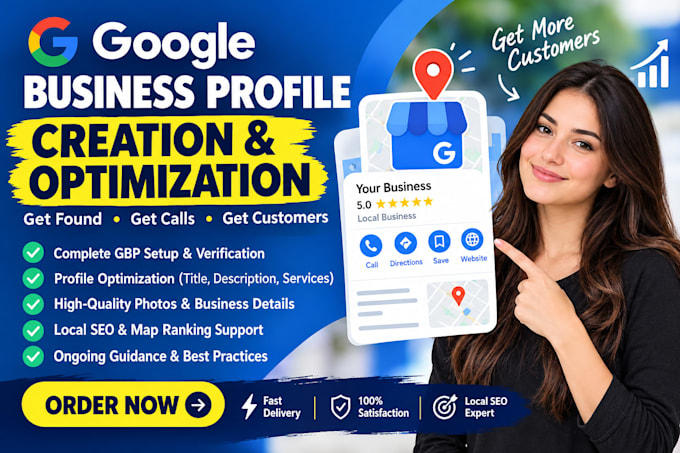 create and optimize google business profile for local seo maps ranking