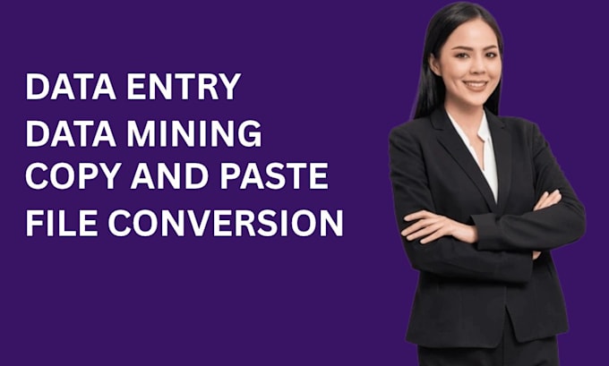 do data entry data typing data base design