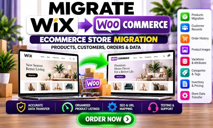 migrate wix ecommerce store to woocommerce products customers orders data