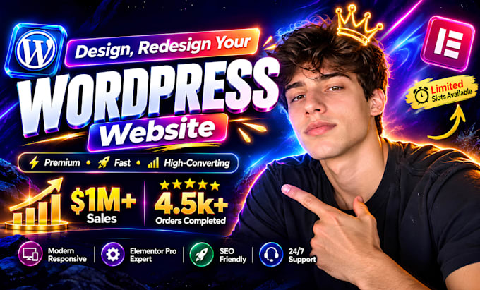 design or redesign a modern wordpress business website