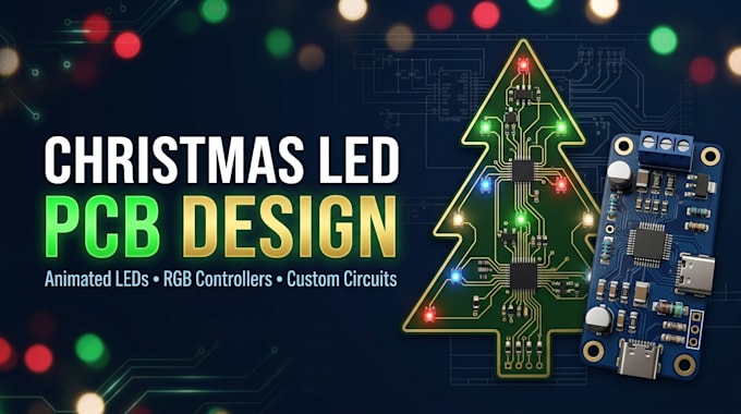 design custom christmas led decoration and animation controller pcbs