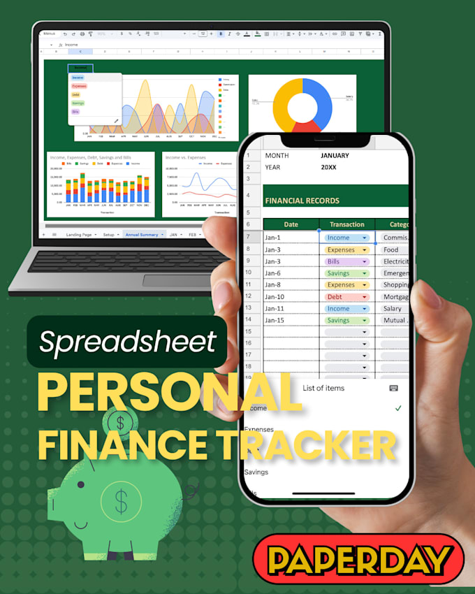 make a personal finance budget for you