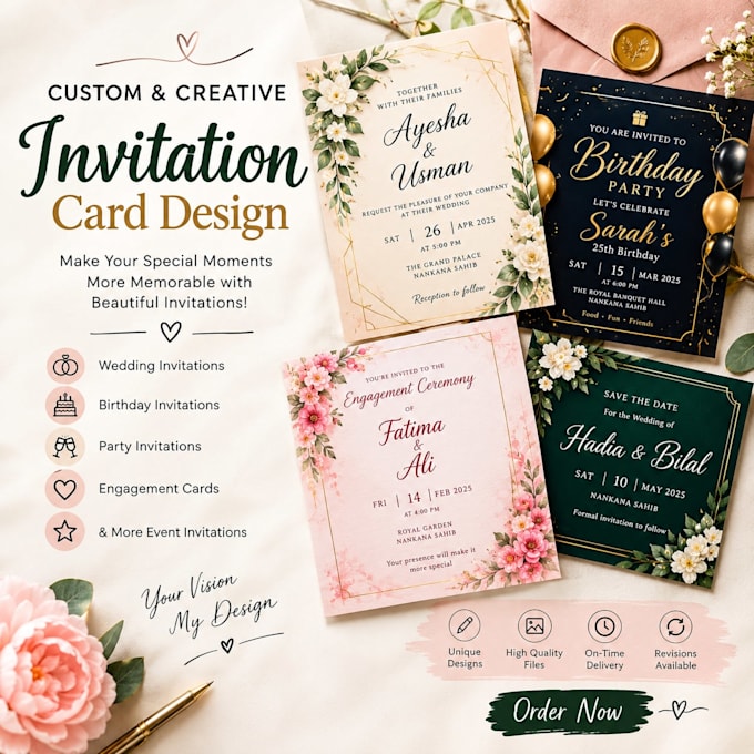 design elegant wedding invitation cards