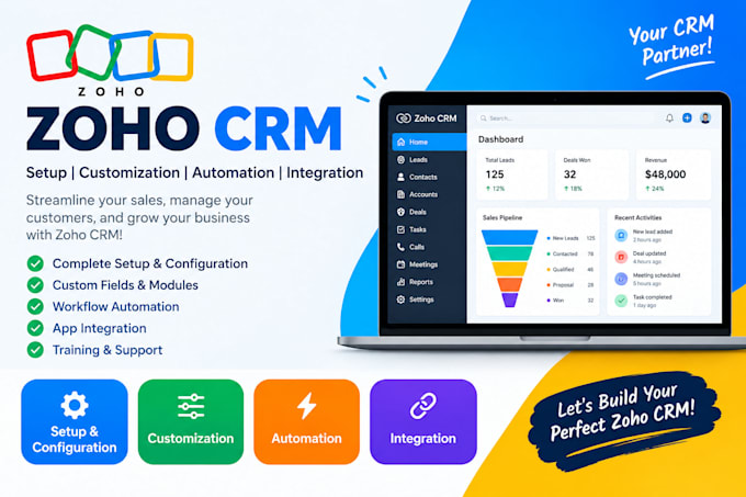 setup zoho kommo pipedrive