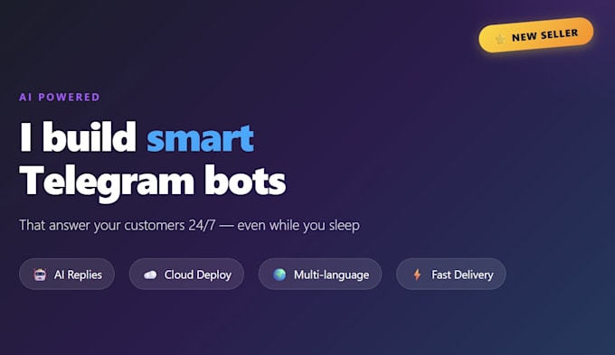 build a smart ai telegram bot for your business