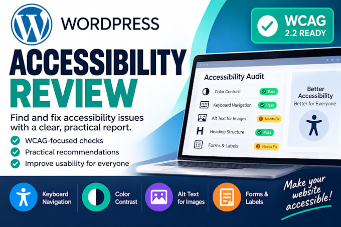 audit your wordpress website for wcag accessibility issues