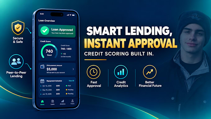 build a loan app with credit risk scoring and instant approval