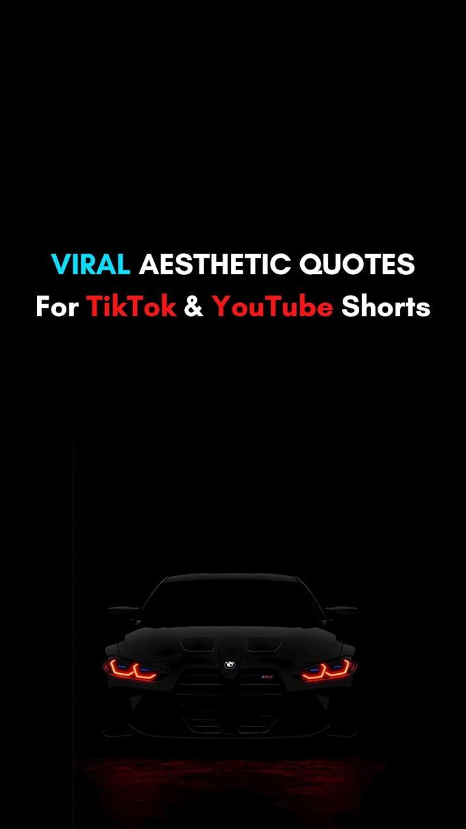 create viral aesthetic quote posts and thumbnails for tiktok