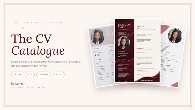 write a professional student resume and cover letter