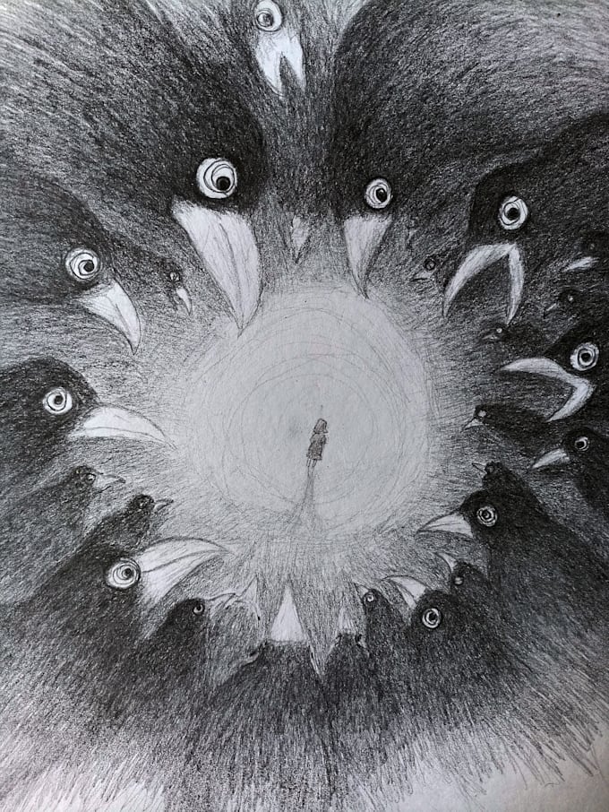 draw expressive pencil and charcoal illustrations