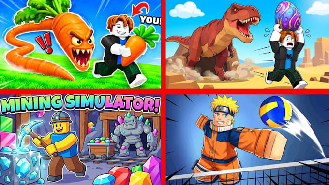 design high CTR roblox thumbnails