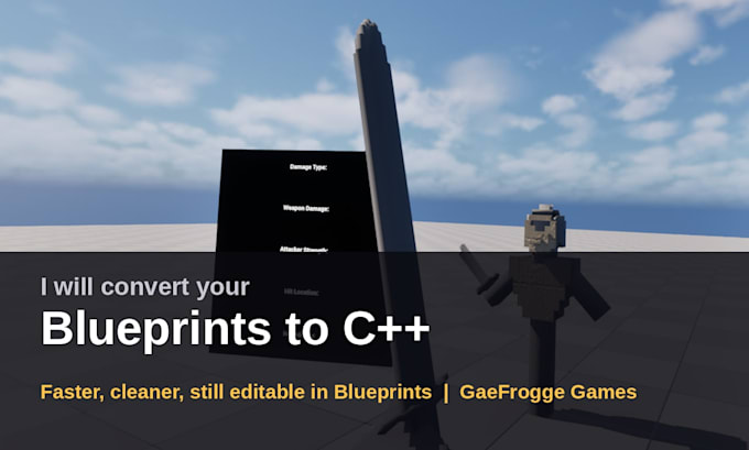 convert your unreal engine 5 blueprints to clean code