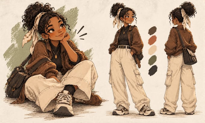 illustrate original character artwork