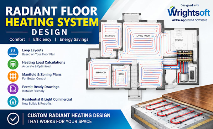 do a radiant floor heating design