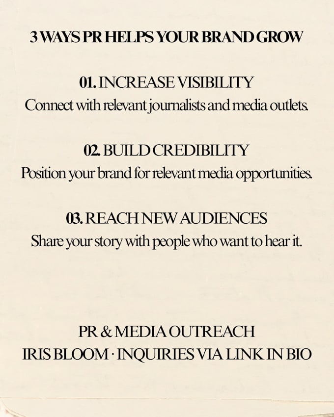 run a PR and media outreach campaign for your product