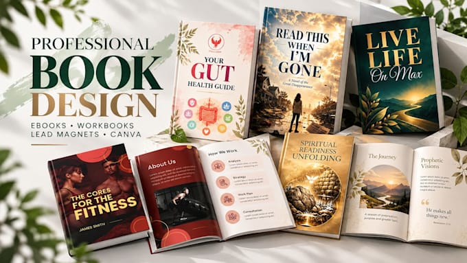 design editable canva ebooks, workbooks and lead magnets