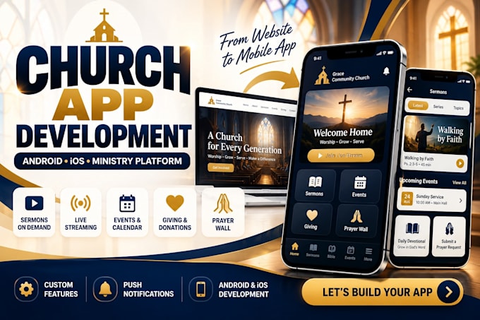 livestreaming app bible app church app prayer app church app