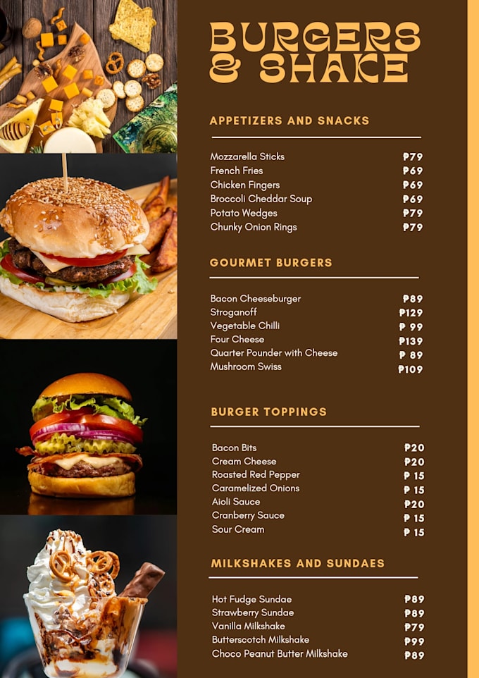 design modern restaurant menu and cafe menu