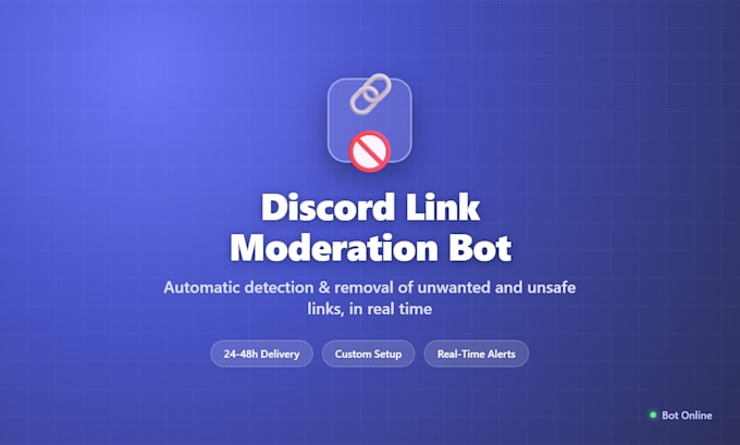 build a custom discord link moderation bot