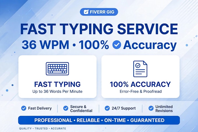 do fast data entry and typing with 36 wpm speed