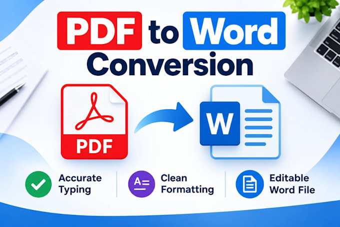 convert PDF to word and type scanned documents