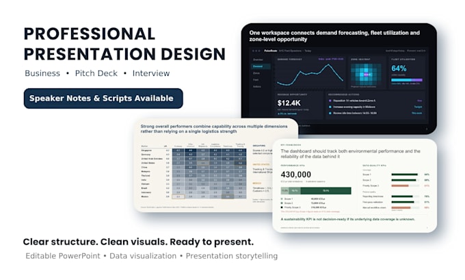 design professional powerpoint presentations with speaker notes