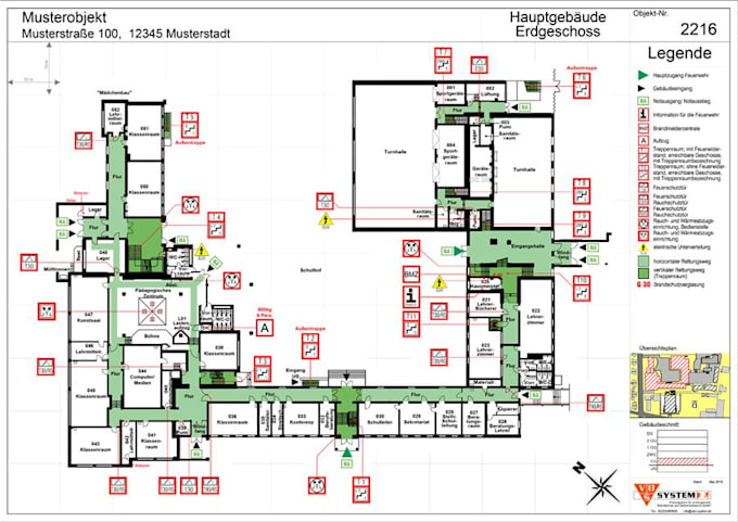 create fire safety plans, emergency evacuation drawings and safety diagrams