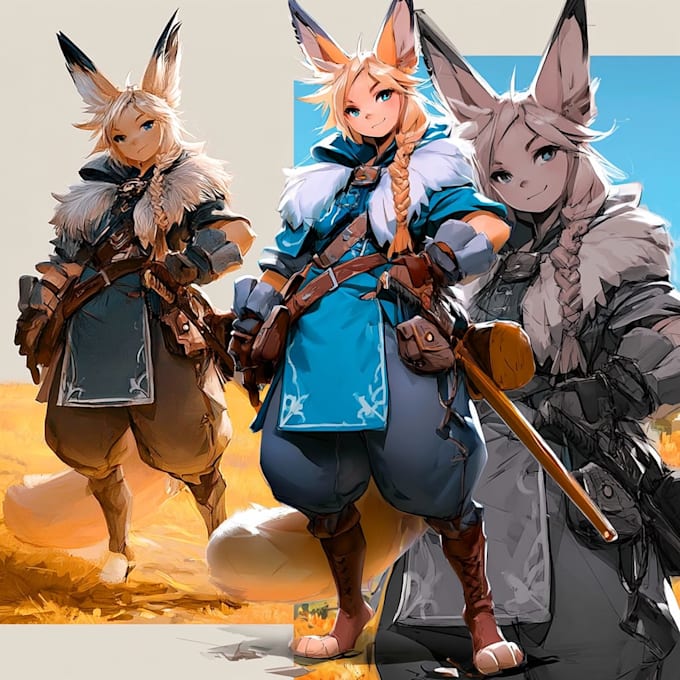 design a furry fursona based on your ideas