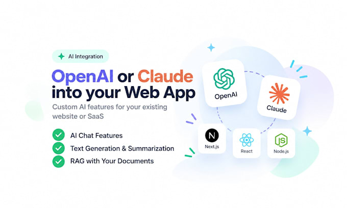 integrate openai or claude ai into your web app