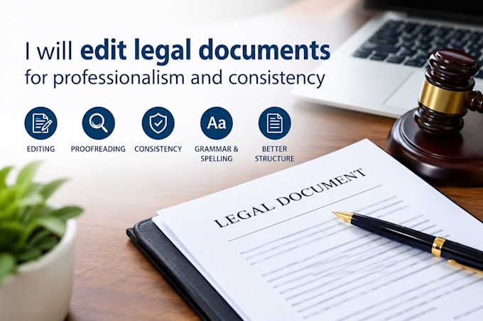 edit legal documents for professionalism and consistency