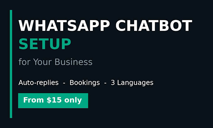 create an ai whatsapp chatbot with auto reply for business