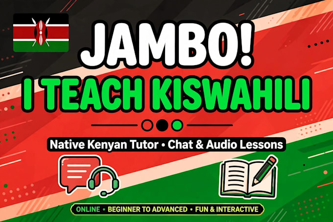teach you conversational kiswahili language fluently