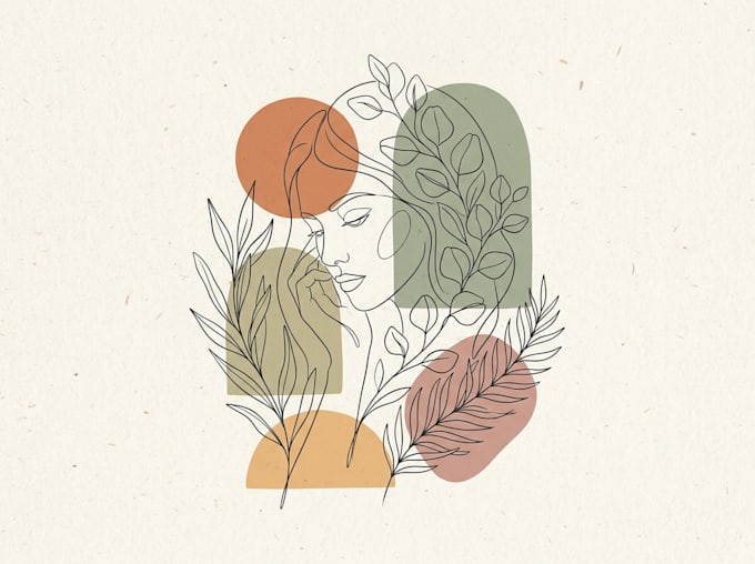 draw minimalist modern line art illustration